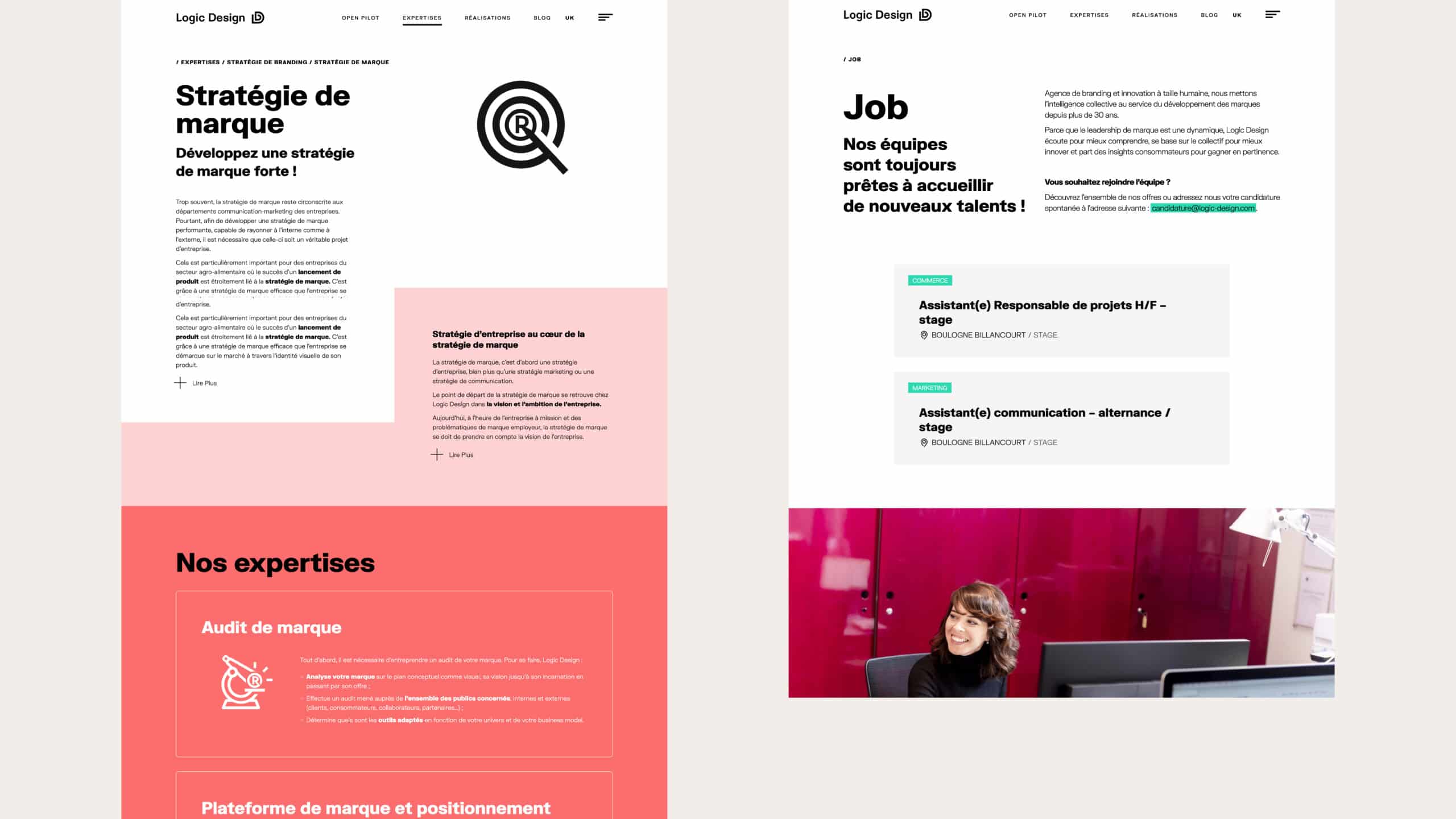 site agence communication logic design 3